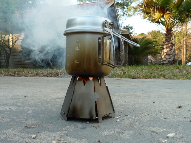 Hex Stove Burning